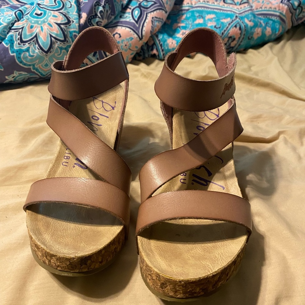 Blowfish Rose Gold Wedges
